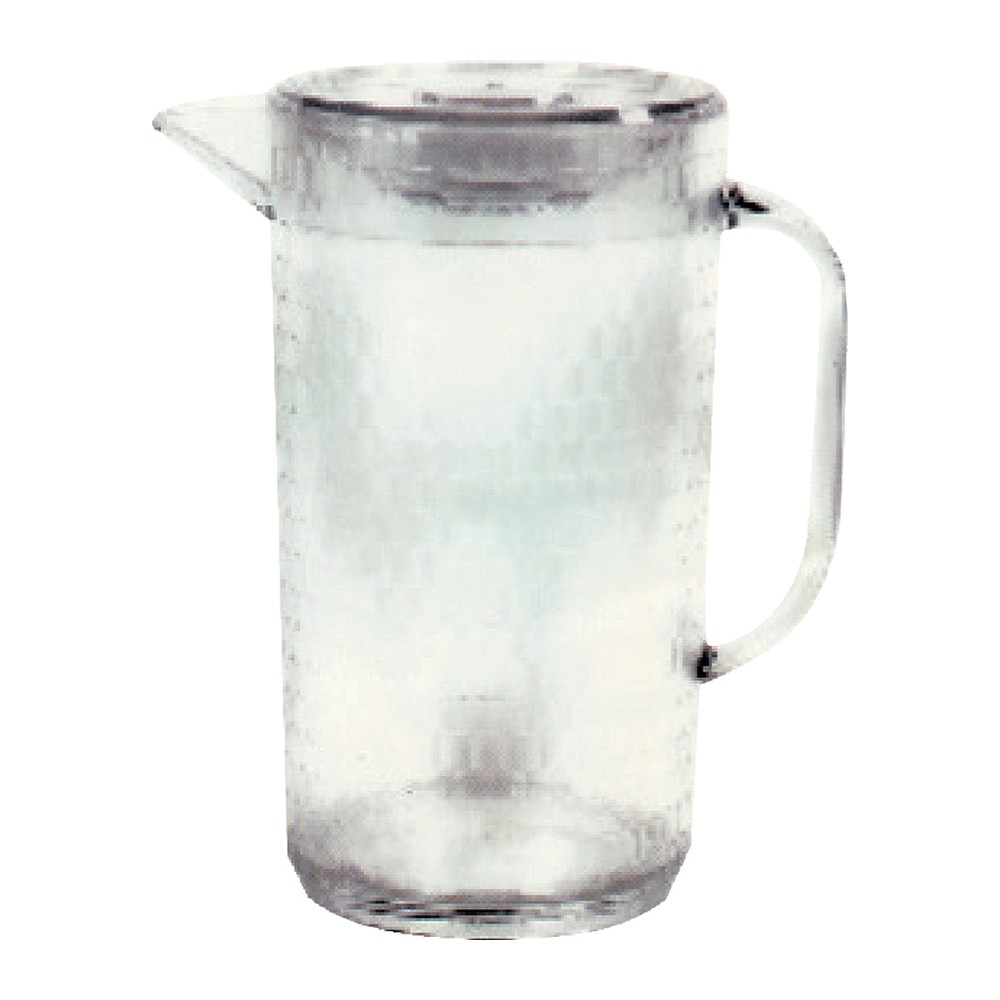 Novatex SAN Plastic Jug with Lid, Transparent, 2 L, Ø12 x 22 cm