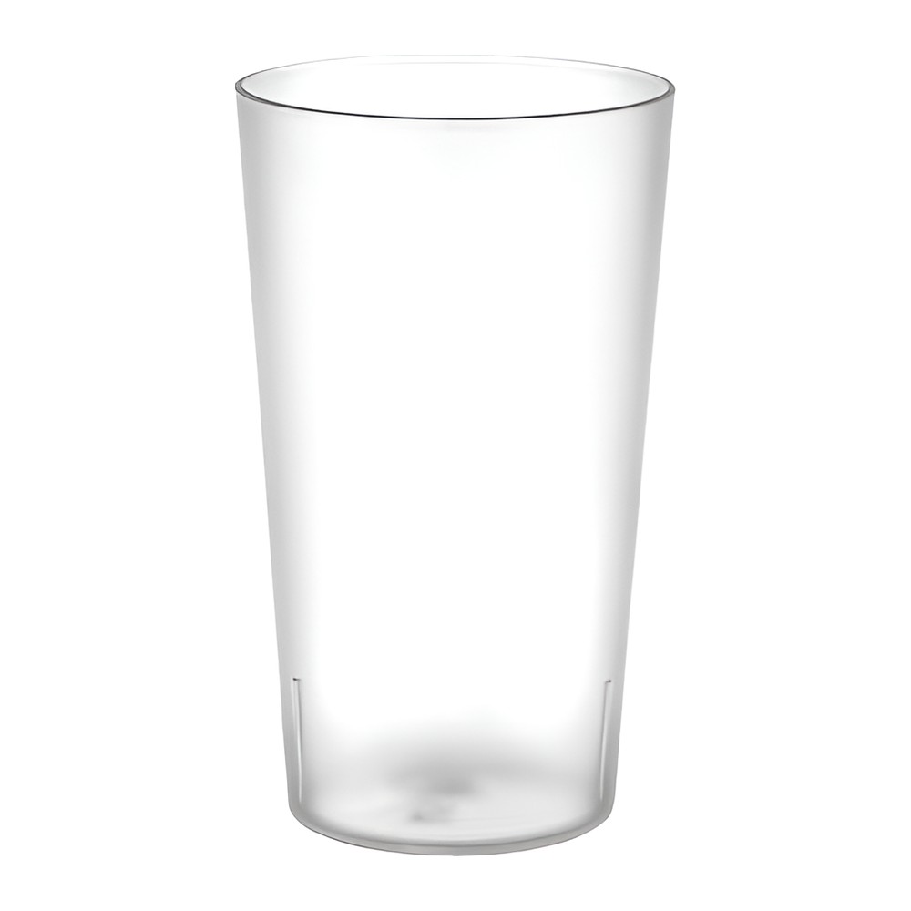 Novatex Bell-Shaped Plastic Water Glass, Transparent, 250 ml, Ø8 x 11.5 cm