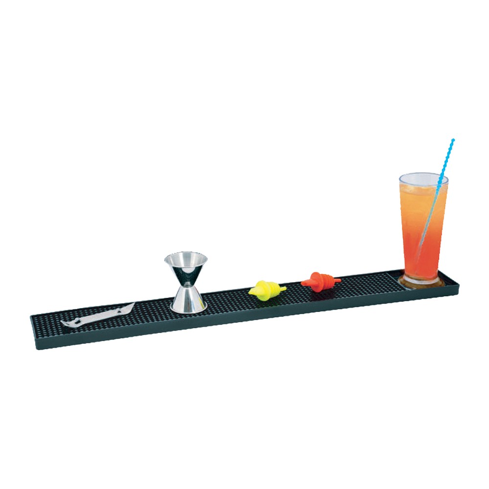 Novatex Rubber Bar Rail Mat, Black, 60 x 8.5 cm
