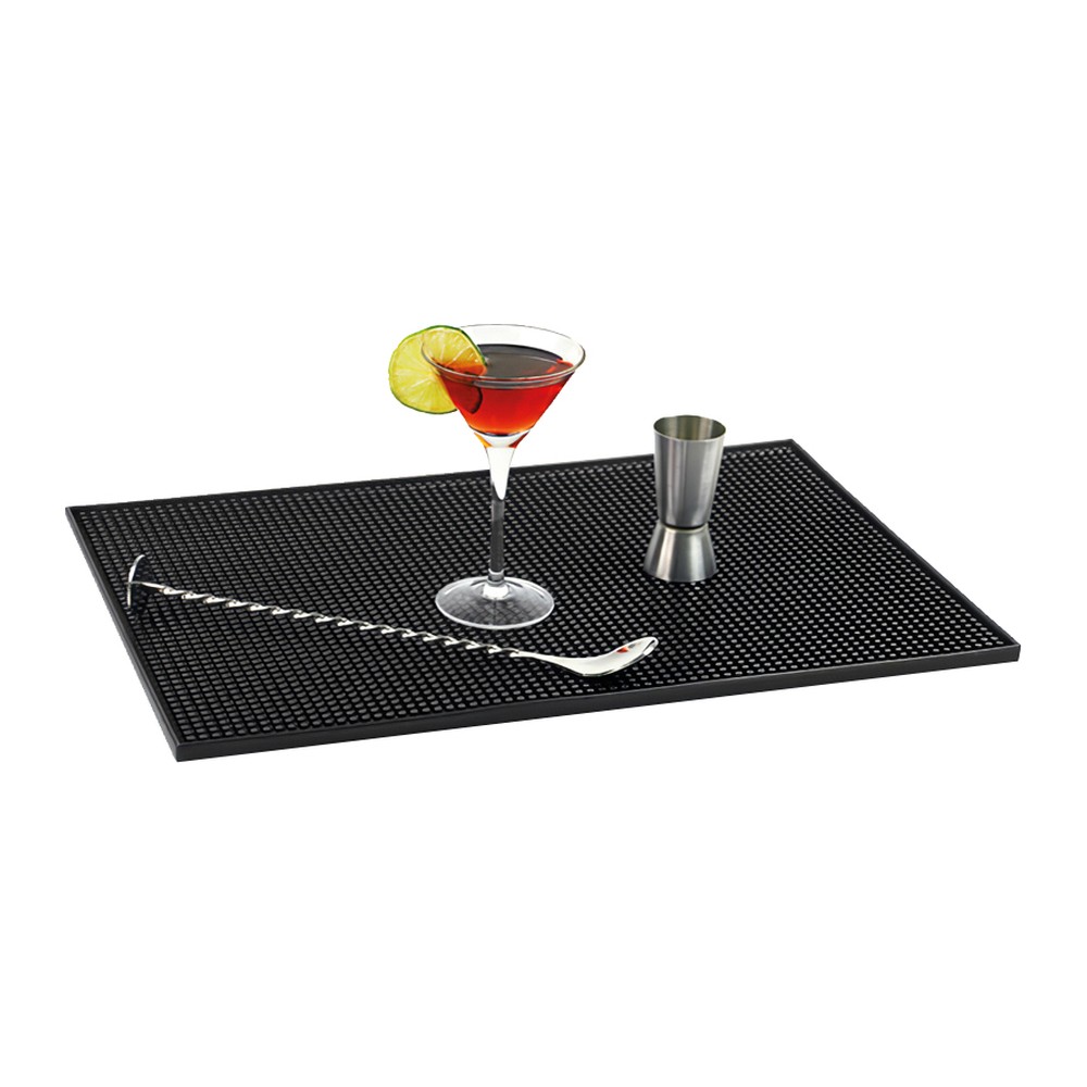Novatex Rubber Bar Service Mat, Black, 30 x 45 cm