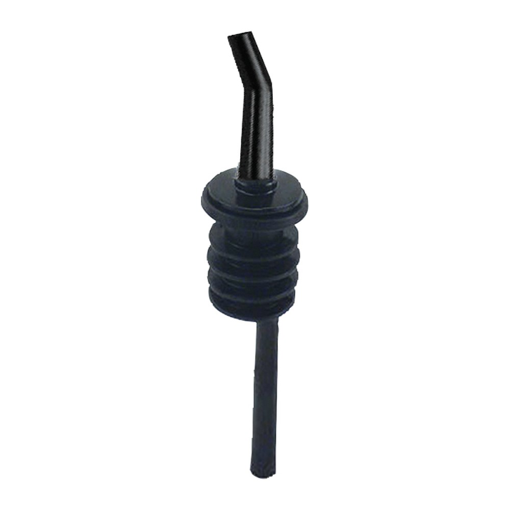 Novatex Free Flow Speed Pourer with Angled Spout, PP, Black, Ø3 x 11 cm