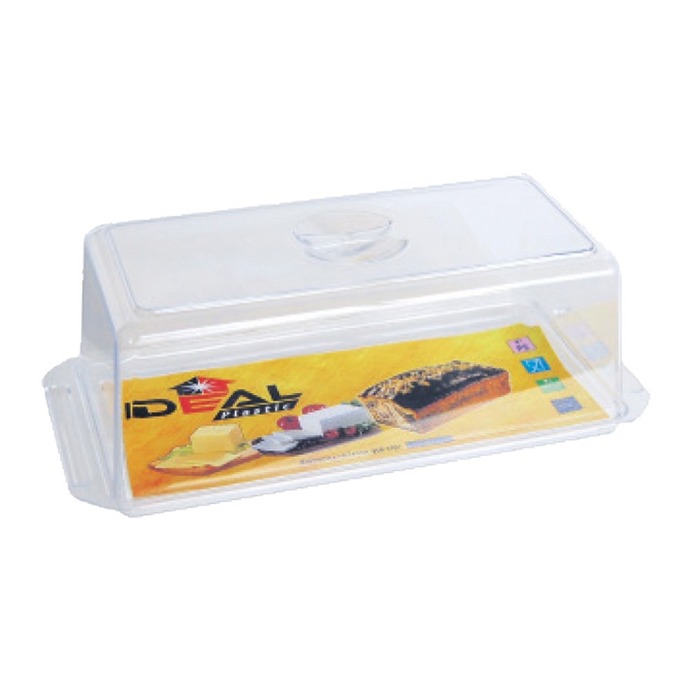 Novatex Rectangular Cheese Dome SAN with Transparent Base, 33 x 12 x H11 cm