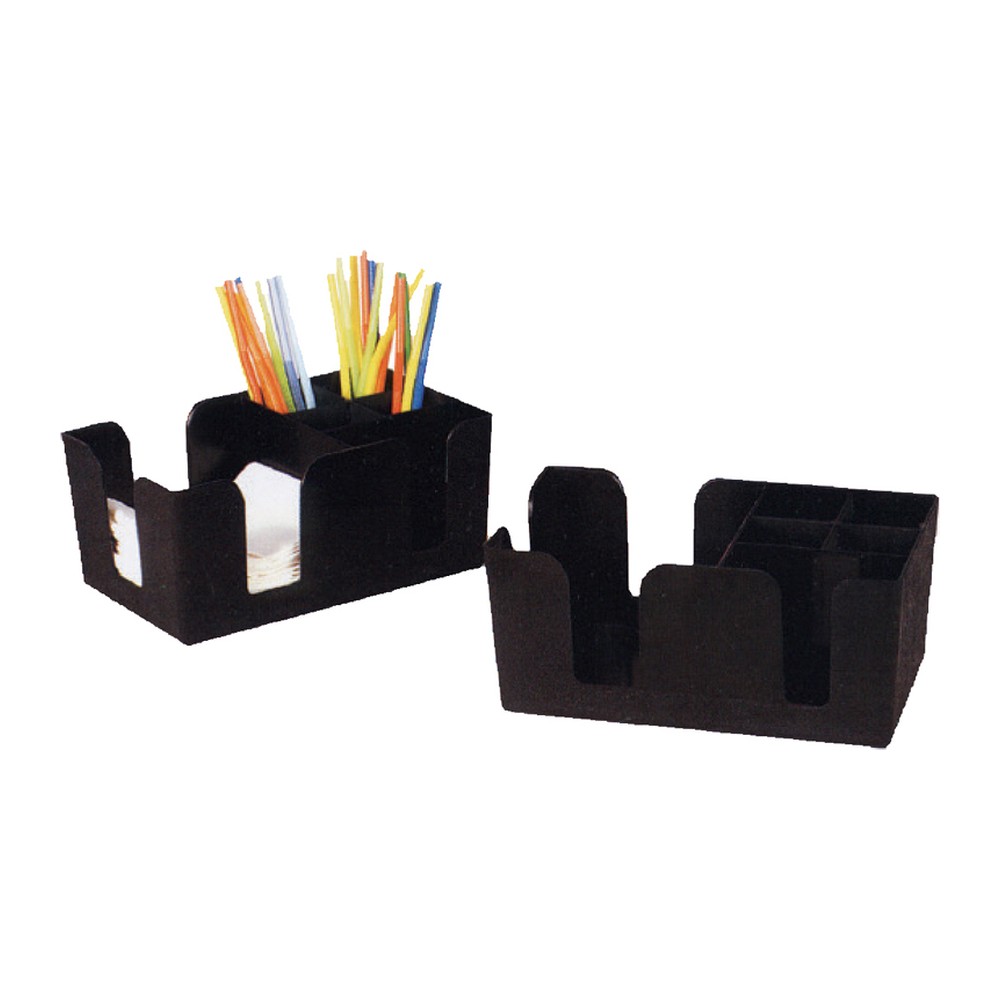 Novatex Bar Caddy Organiser, Black ABS, 24 x 15 x H11 cm