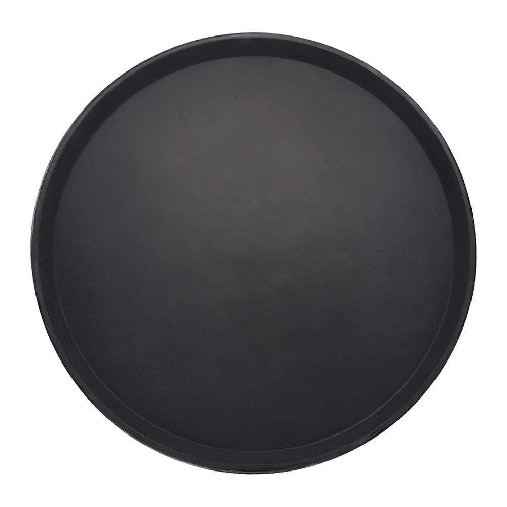 Novatex Round Anti-Slip Serving Tray, Black, Ø36 cm
