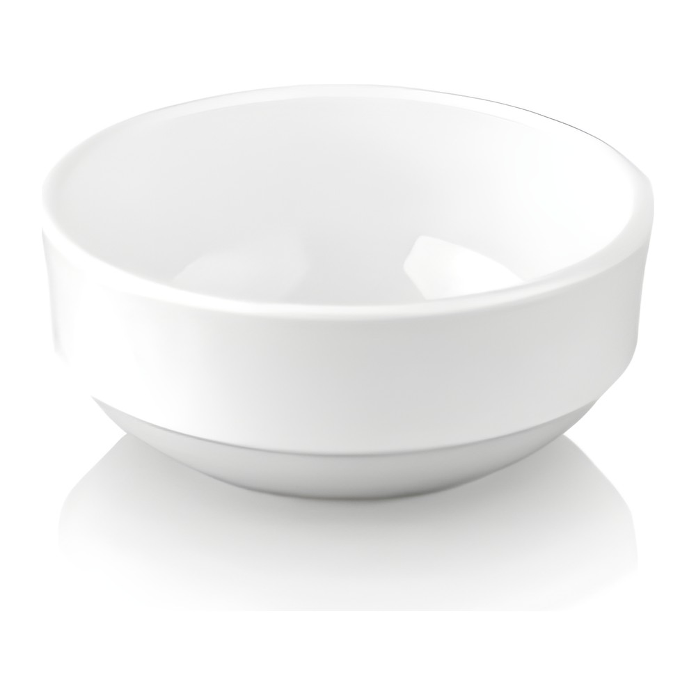 Novatex Round Bowl Polycarbonate, White, Ø12 cm, 260 ml
