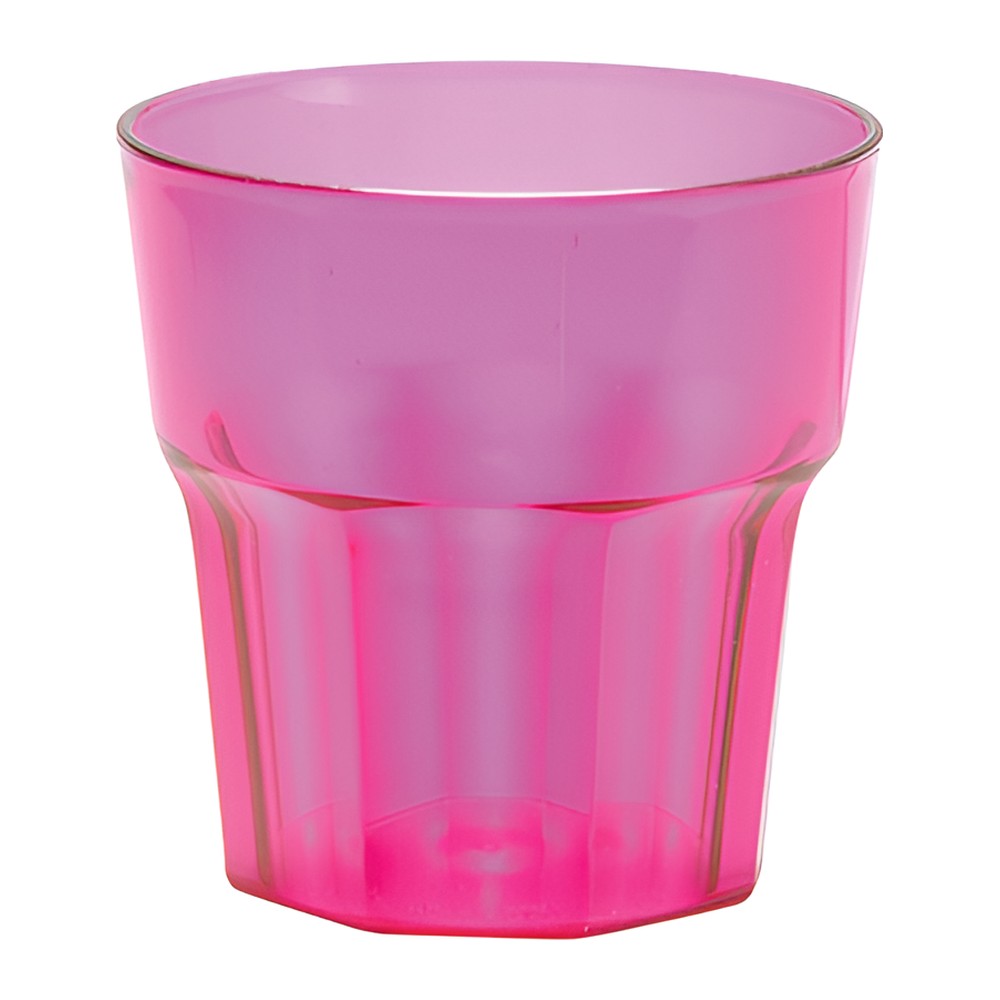 Novatex Plastic Whisky Glass SAN, Transparent Lilac, 240 ml, Ø8 x 9 cm