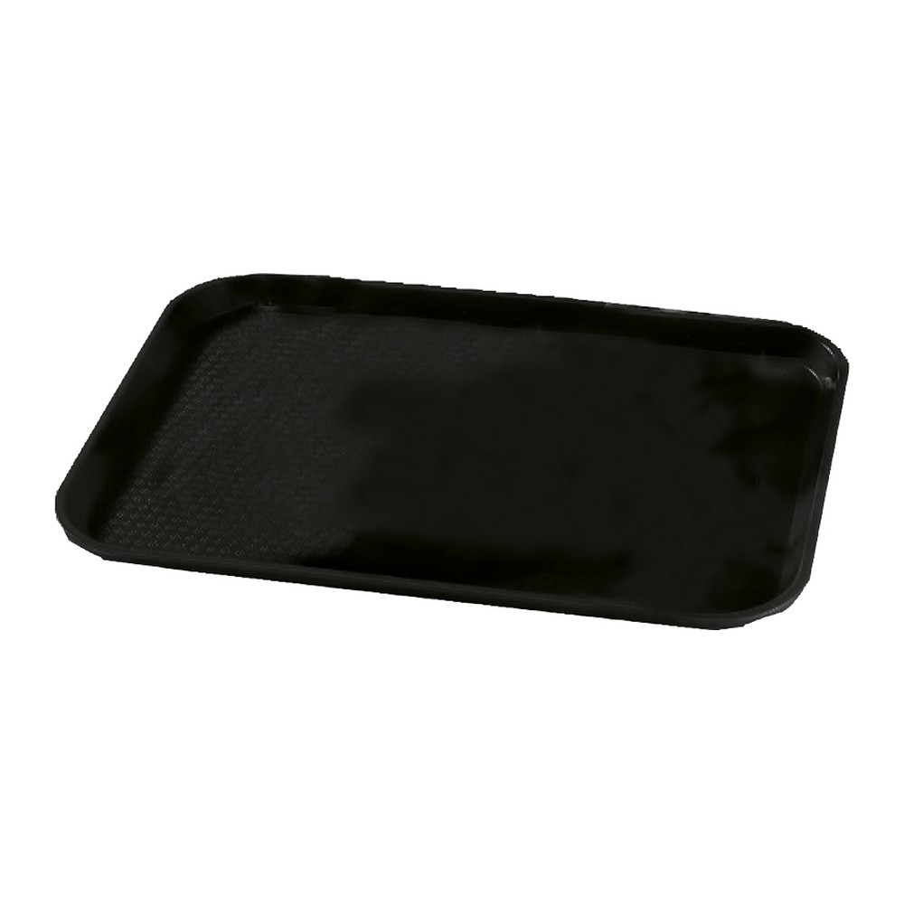 Novatex Plastic Restaurant Tray, Black, 35 x 45 cm