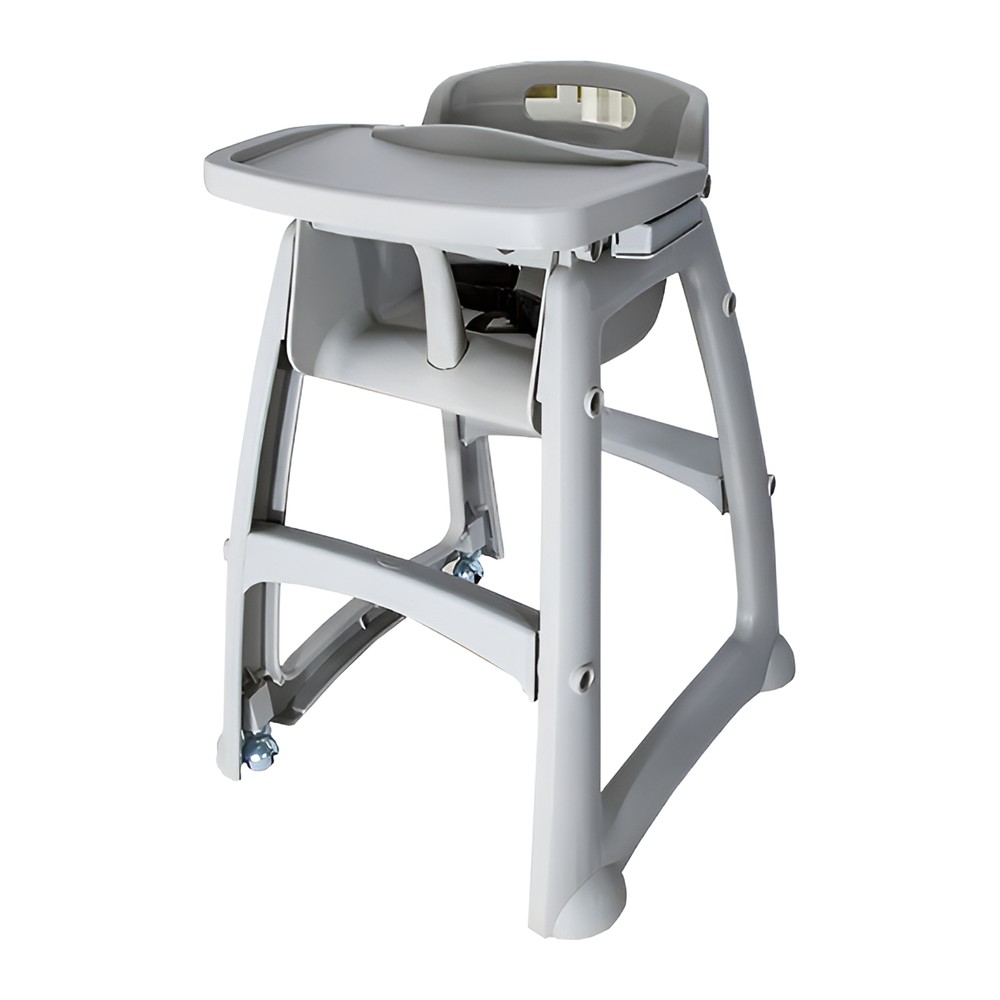 Novatex Children's Plastic Highchair with Tray, Grey, 48 x 48 x H72 cm