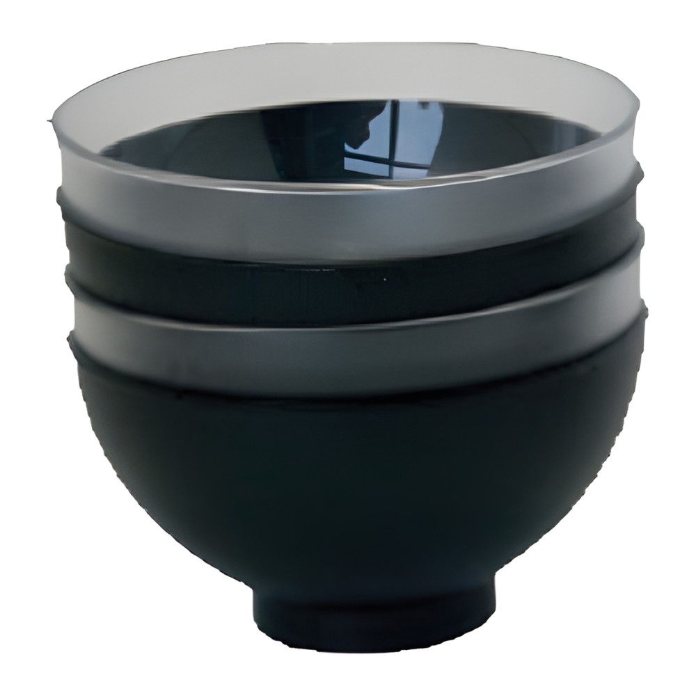 Novatex Disposable Mini Round Footed Bowl, Black, 80 ml