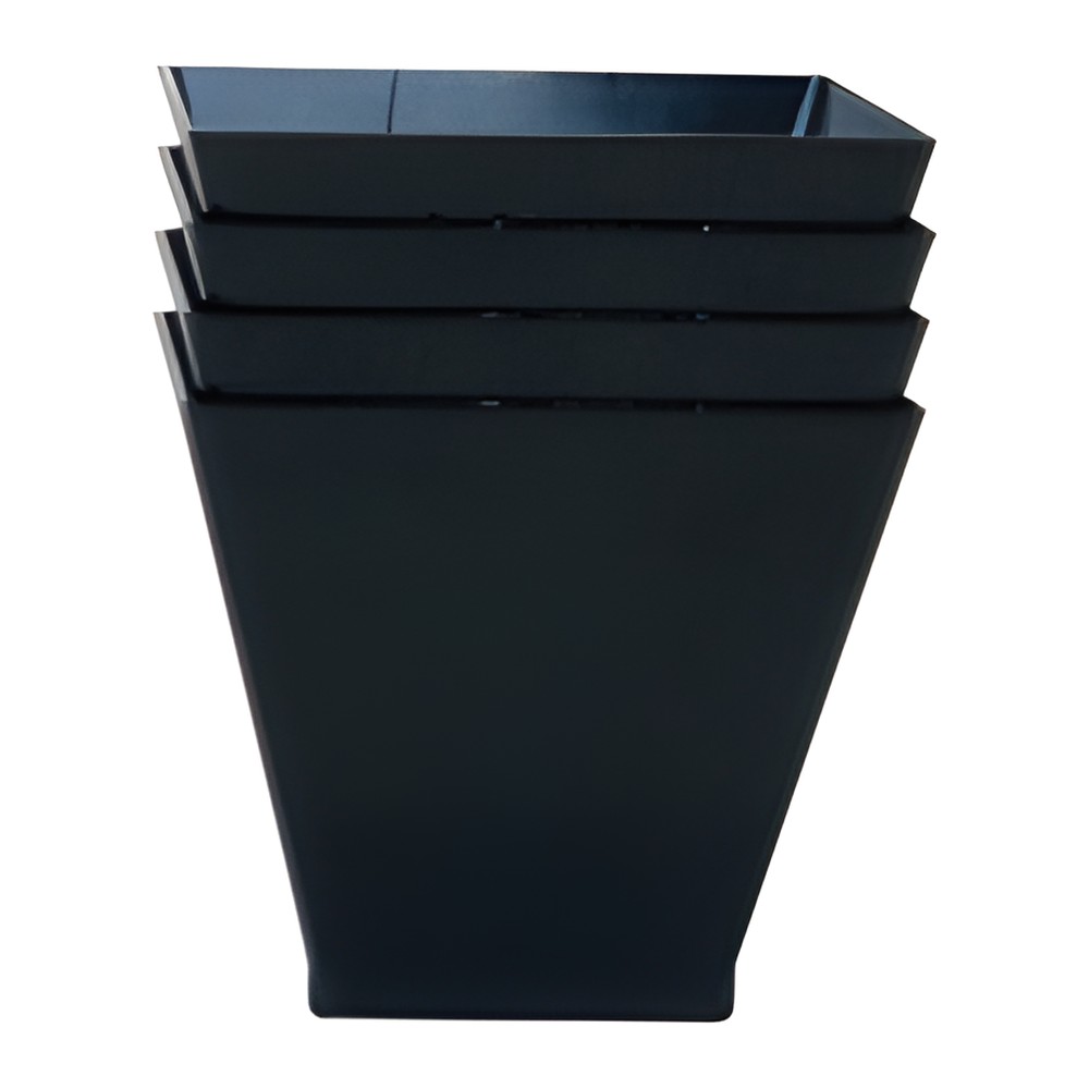 Novatex Disposable Mini Square Bowl, Black, 60 ml