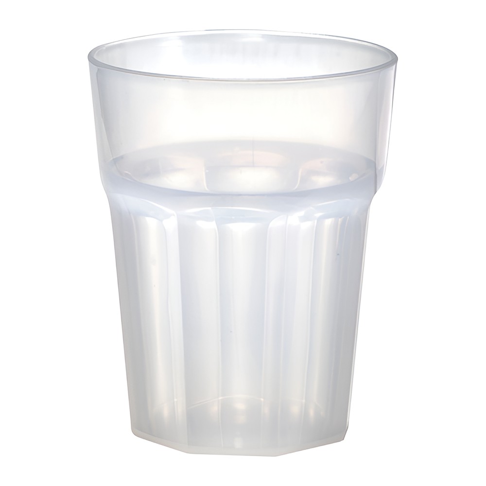 Novatex Plastic Water Glass SAN, Frosted, 320 ml, Ø8 x 10.5 cm