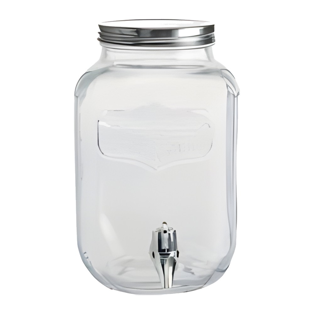 Novatex Glass Drinks Dispenser with Tap, without Stand, 8 L