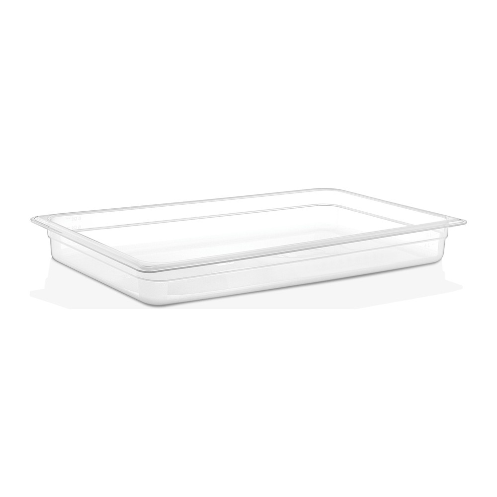 Novatex Gastronorm Container GN 1/1, Transparent Polypropylene, 6.5 cm Deep, 9 L