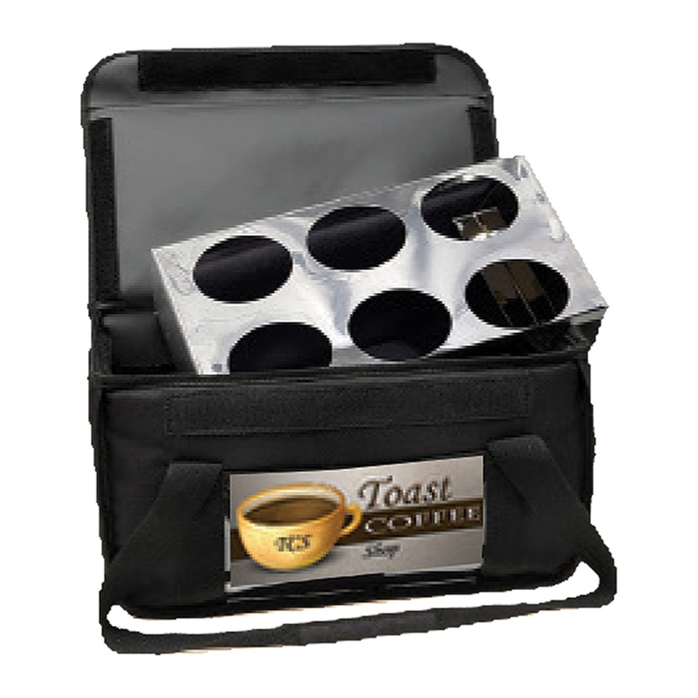 Novatex Insulated Coffee Delivery Bag for 6 Cups, Black