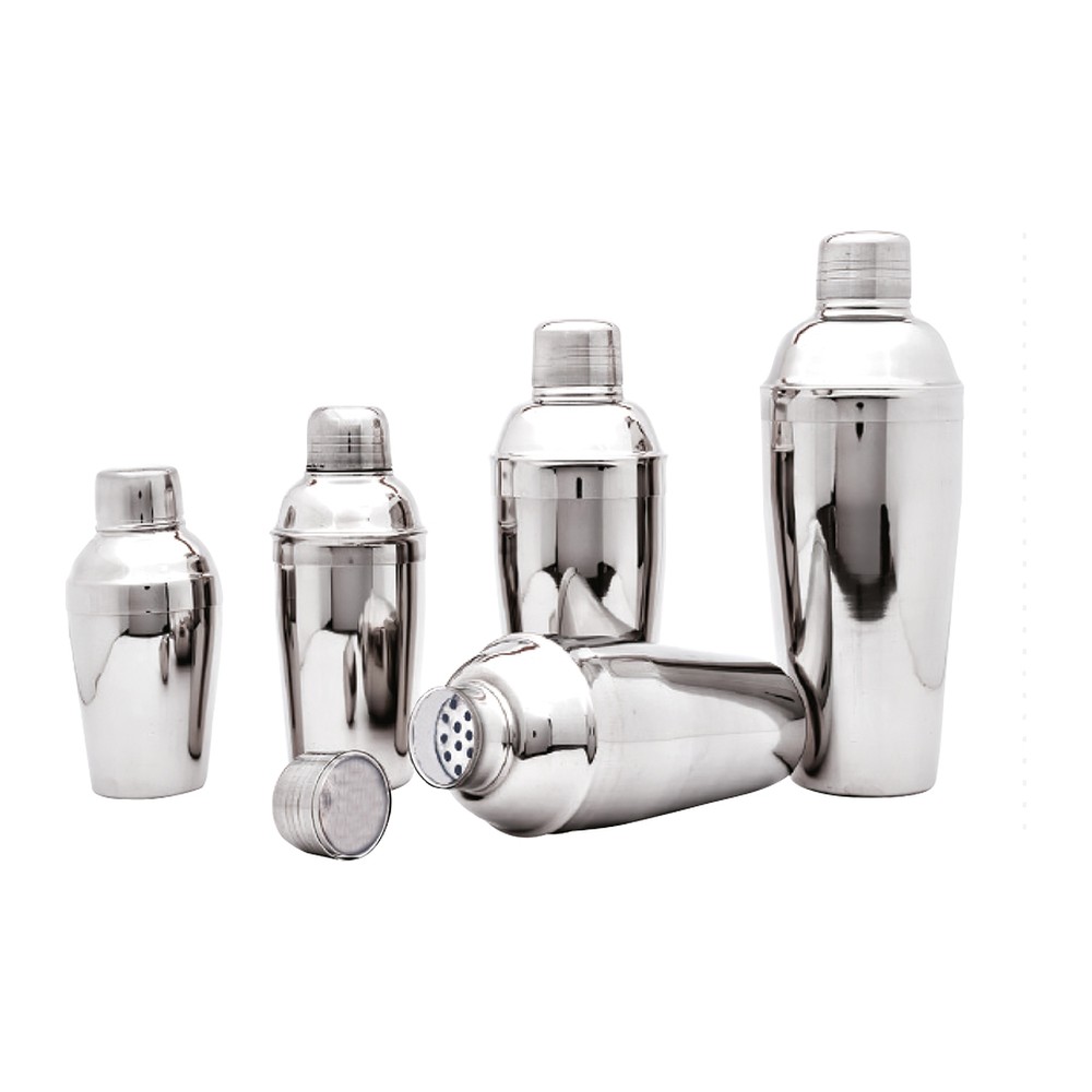Novatex Cobbler Cocktail Shaker, Stainless Steel, 3-Piece, 350 ml