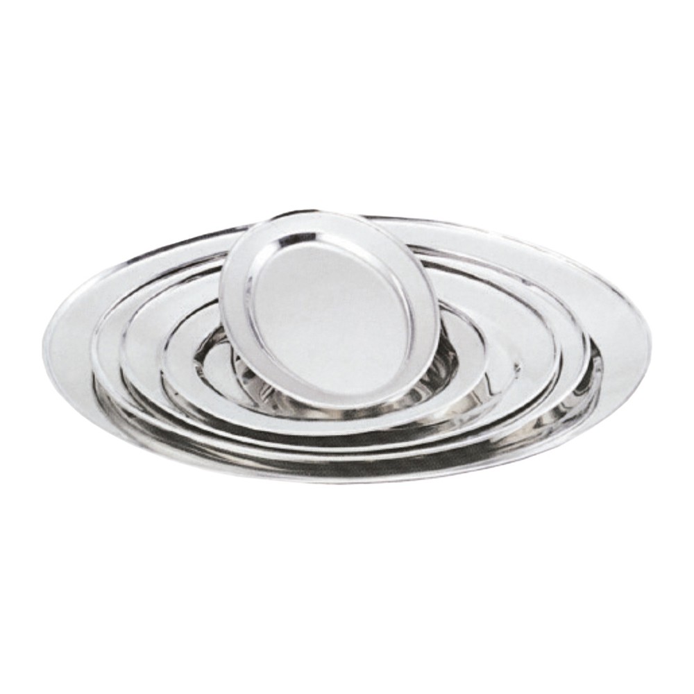 Novatex Oval Serving Platter Stainless Steel, 25 x 18 cm
