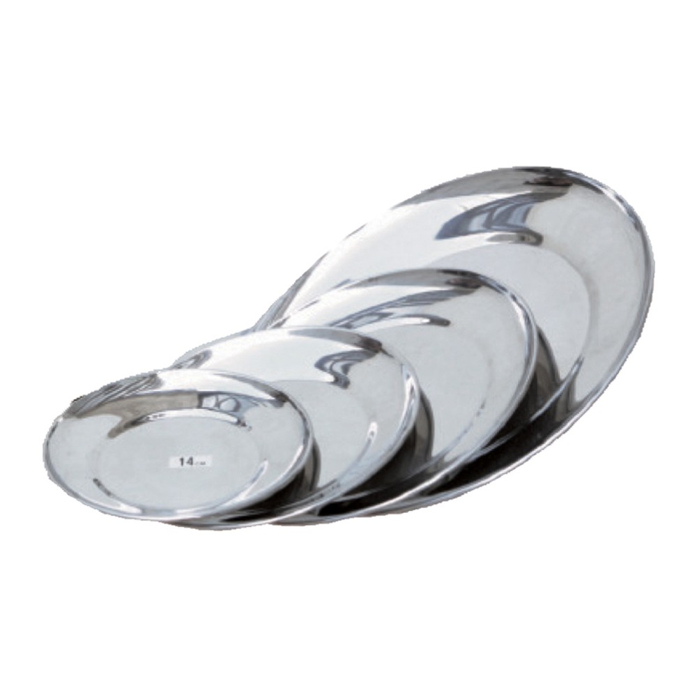 Novatex Small Snack Plate, 18/8 Stainless Steel, Ø17 cm