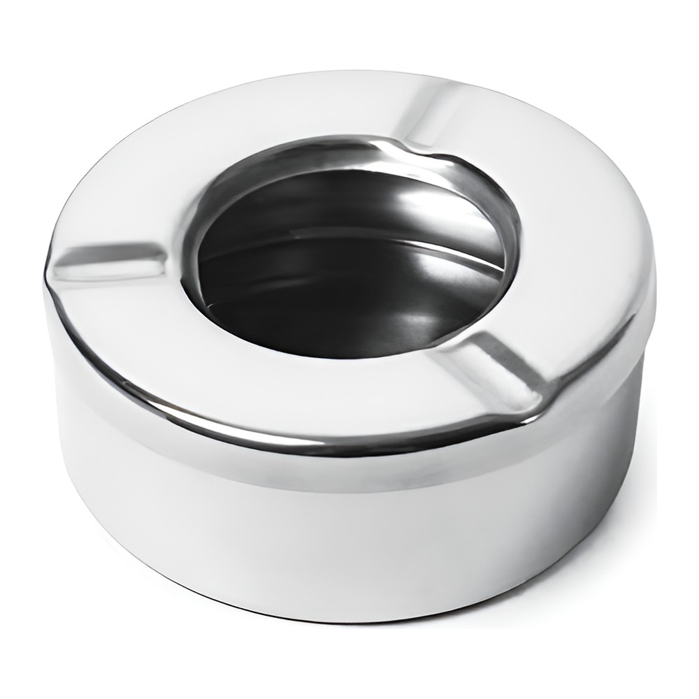 Novatex Windproof Stainless Steel Ashtray, Ø10 x 5.5 cm