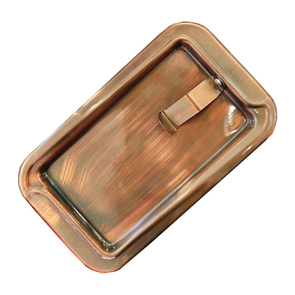 Novatex Bill Tray with Clip, Stainless Steel, Rustic Finish, 11.5 x 18 cm