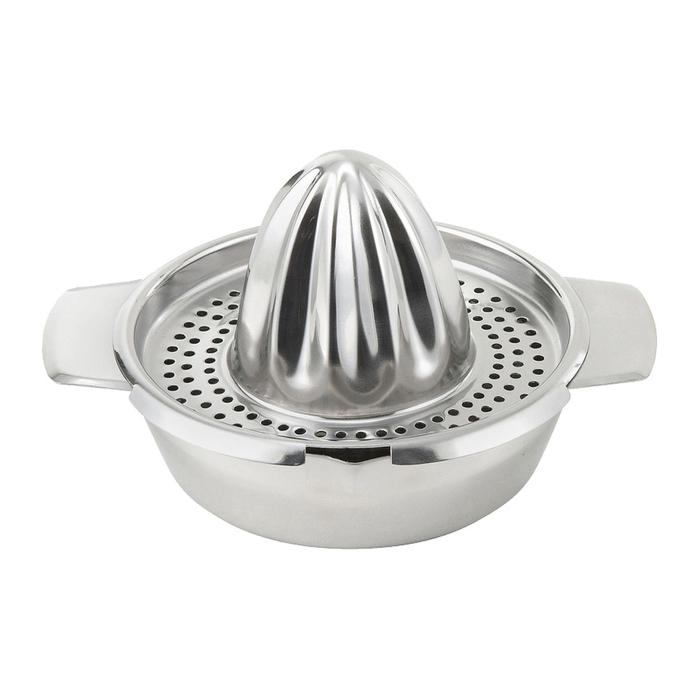 Novatex Lemon Squeezer with Juice Bowl, Stainless Steel, Ø12.3 x 11 cm