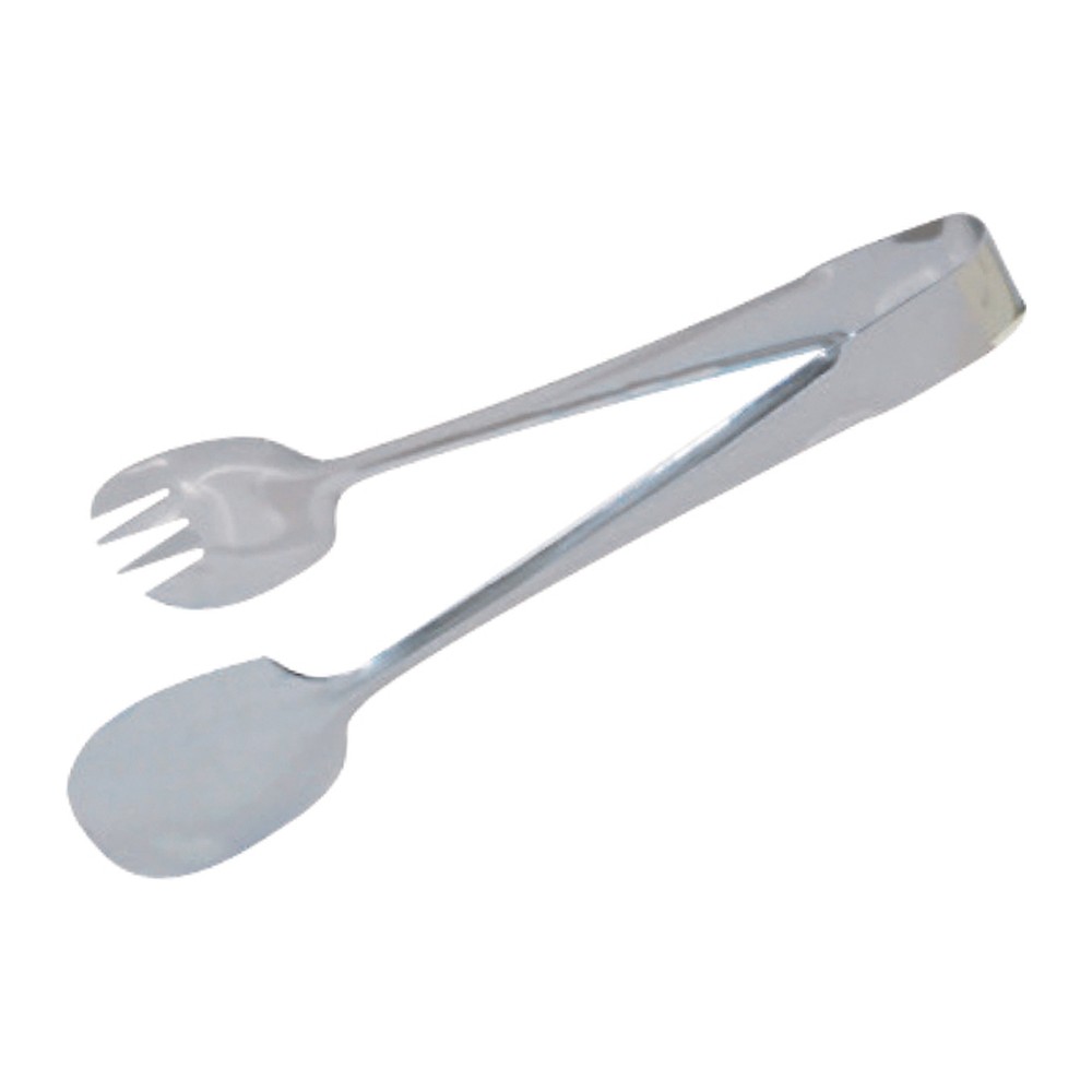 Novatex Salad Tong 18/8 Stainless Steel, Fork and Spoon Head, 24 cm