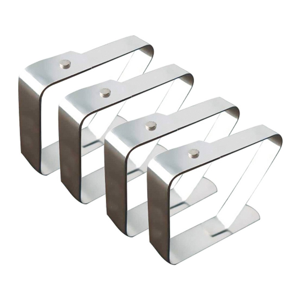 Novatex Tablecloth Clips with Spring, Stainless Steel, Pack of 50