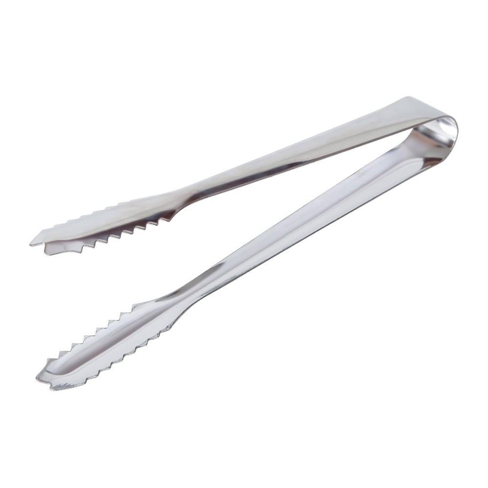 Novatex Ice Tongs with Serrated Jaws, Stainless Steel, 18 cm
