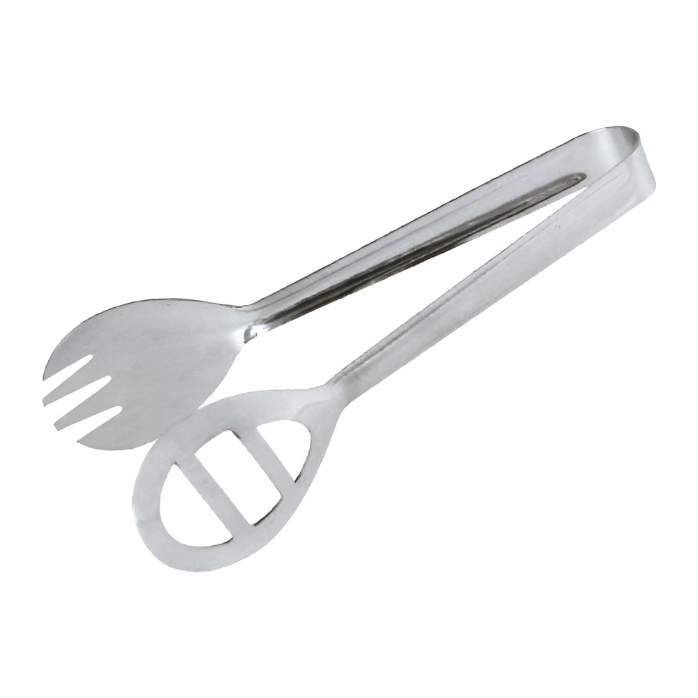 Novatex Salad Tong 18/8 Stainless Steel, Fork and Slotted Head, 20 cm