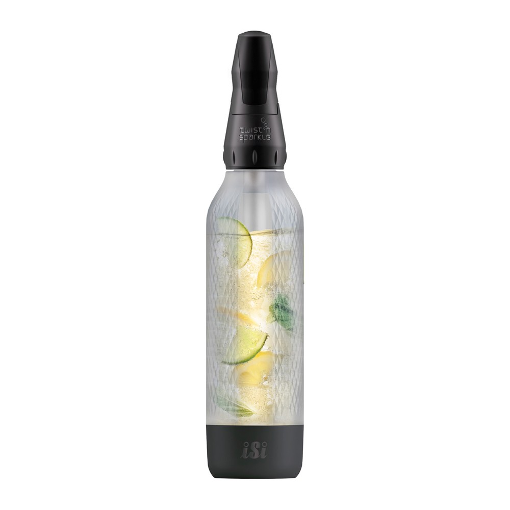 iSi iSi Twist & Sparkle Carbonation Siphon, Black, 1 L