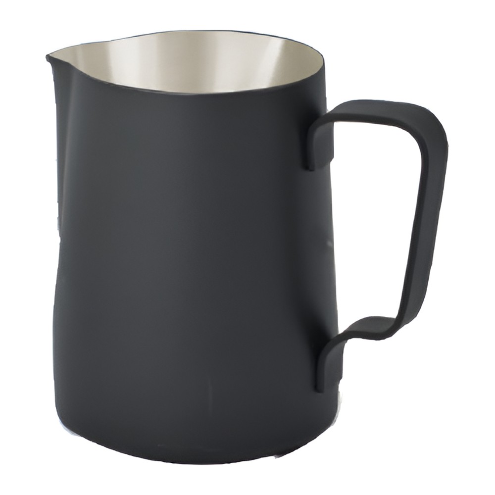Novatex Conical Milk Jug Stainless Steel, Black, 600 ml