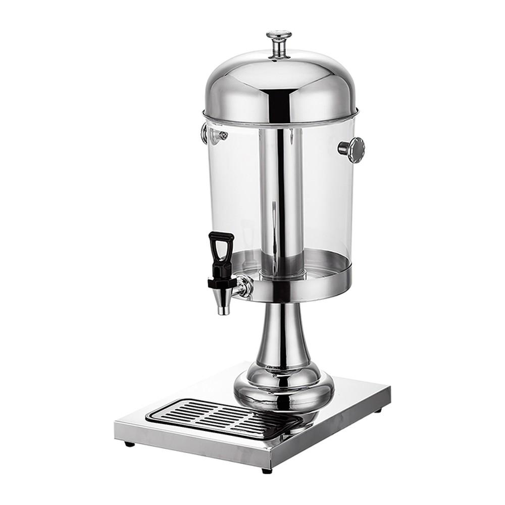 Novatex Juice Dispenser with Drip Tray, Stainless Steel, 8 L