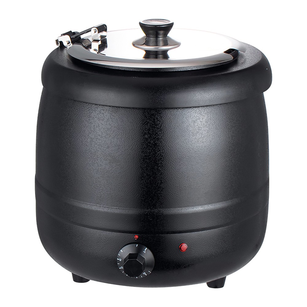 Novatex Electric Soup Kettle Stainless Steel, Black, 10 L