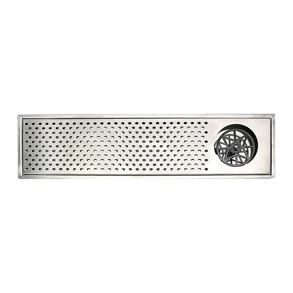 Novatex Bar Mat with Built-In Glass Rinser, Simple Mechanism, 70 x 15 x H3 cm