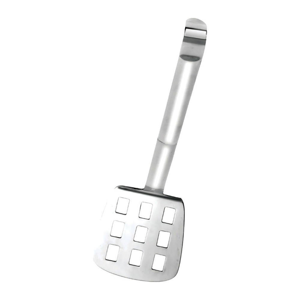 Novatex Perforated Spatula Stainless Steel, Square Holes, Tubular Hook Handle, 33 cm