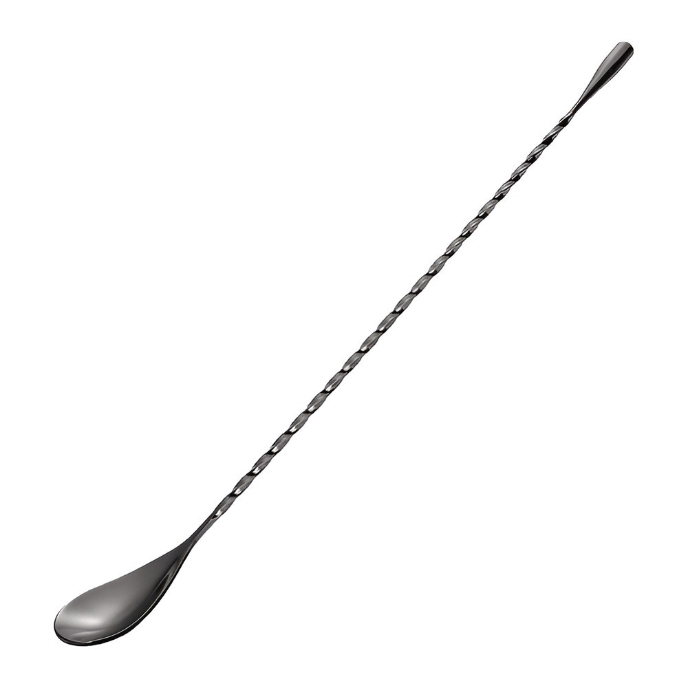Novatex Bar Spoon, Black, Twisted Shaft, 30 cm