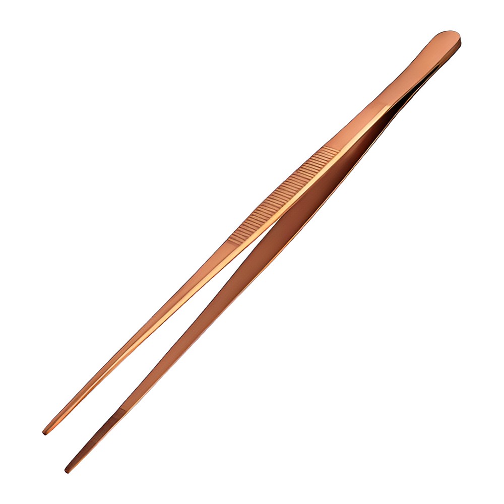 Novatex Bar Tweezers for Garnishing, Copper Finish, 30 cm