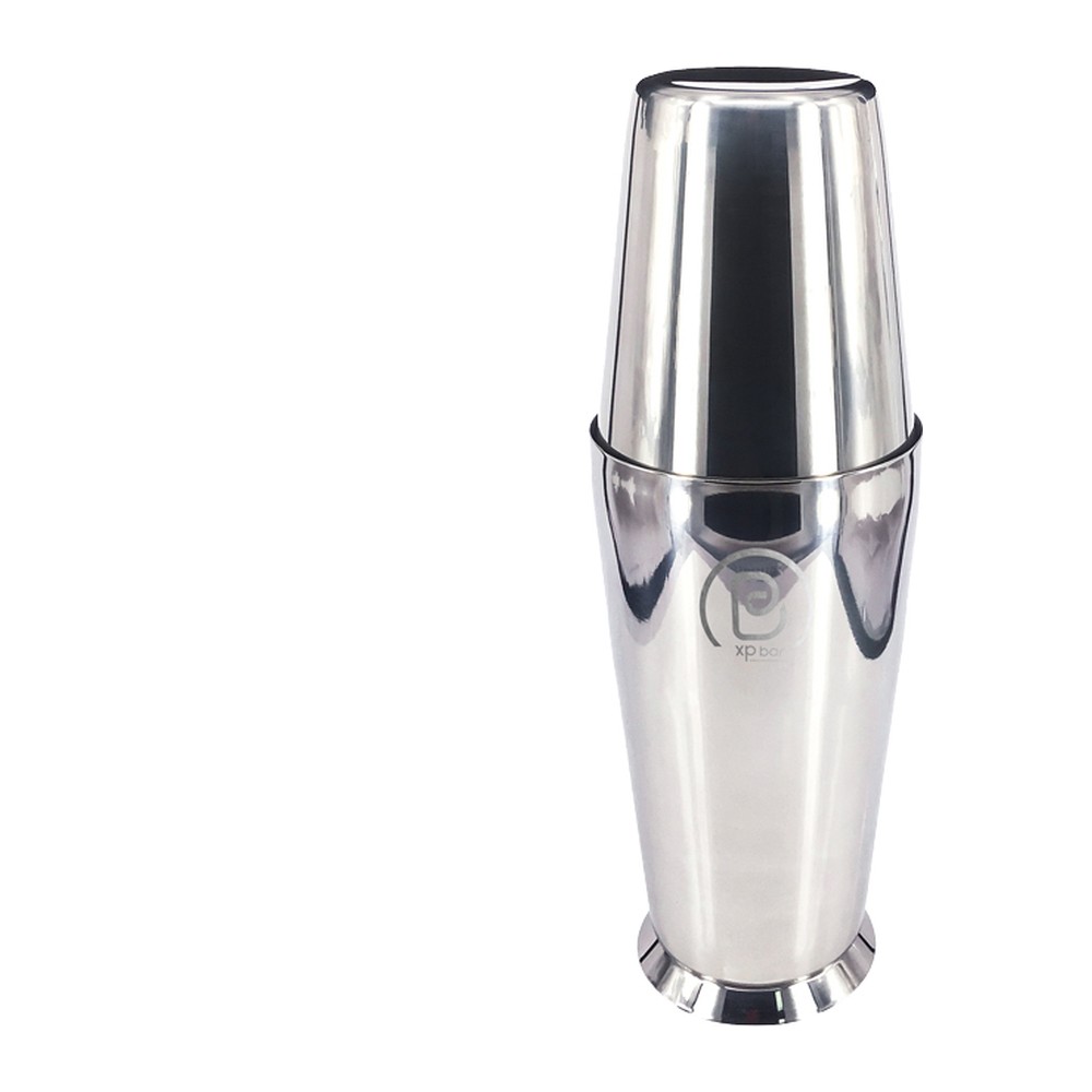 Novatex Boston Cocktail Shaker Tin to Tin, 18/10 Stainless Steel, 700 ml