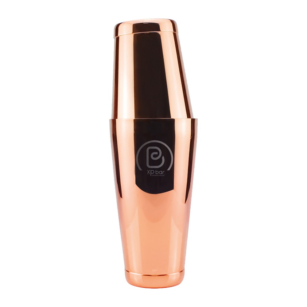 Novatex Boston Cocktail Shaker Tin to Tin, Copper Finish, 750 ml