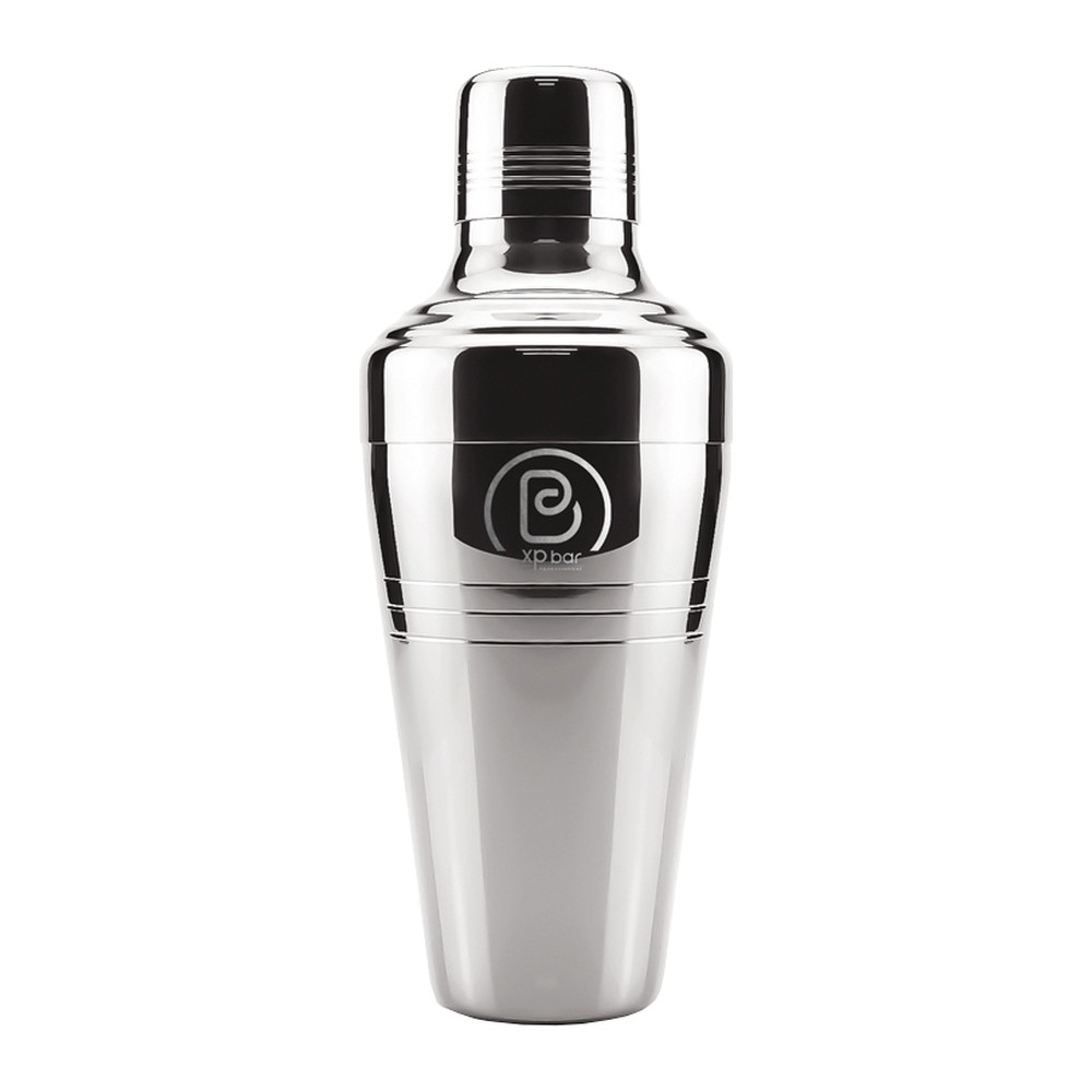 Novatex Cobbler Cocktail Shaker 3-Piece, 18/10 Stainless Steel, 540 ml