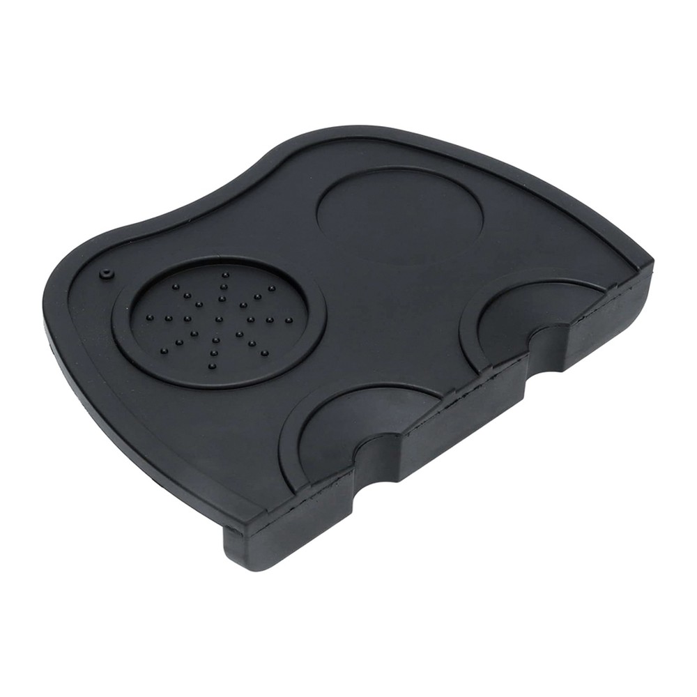 Novatex Espresso Tamping Mat with Tamper Holder, Black