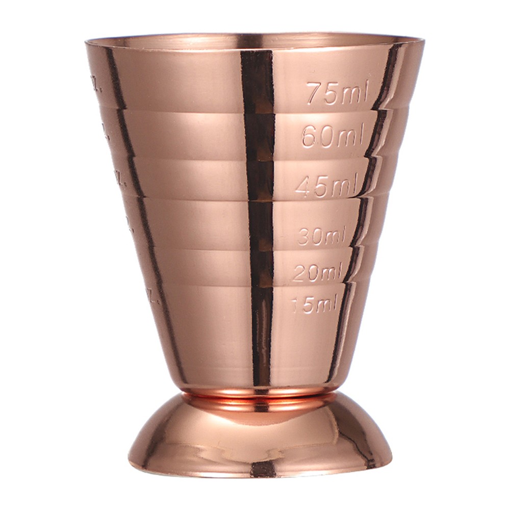 Novatex Multi Jigger Measuring Cup, Copper Finish, 75 ml