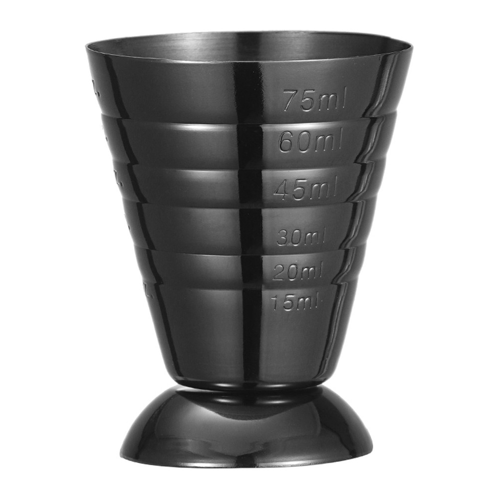 Novatex Multi Jigger Measuring Cup, Black, 75 ml