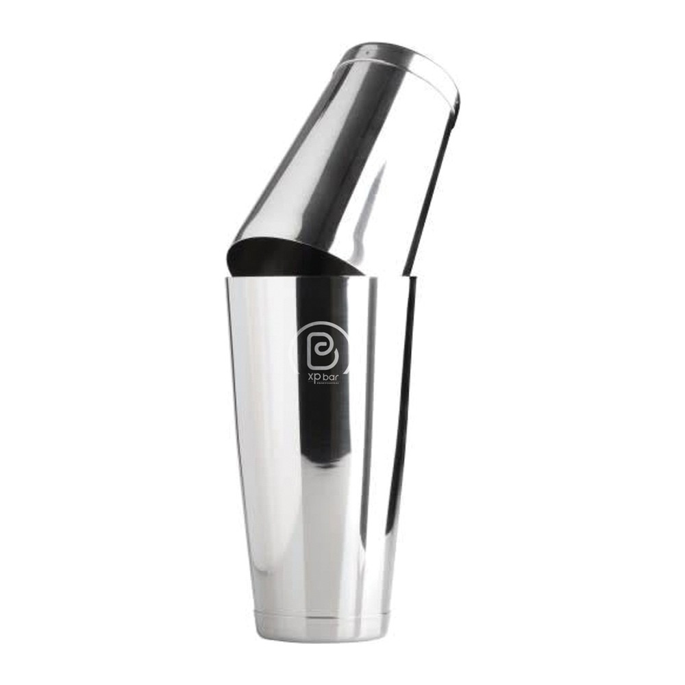 Novatex Boston Cocktail Shaker Tin to Tin, 18/10 Stainless Steel, 750 ml
