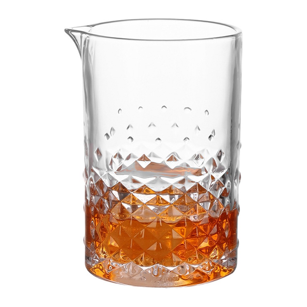 Novatex Cocktail Mixing Glass Decor, Faceted Pattern, 700 ml 2