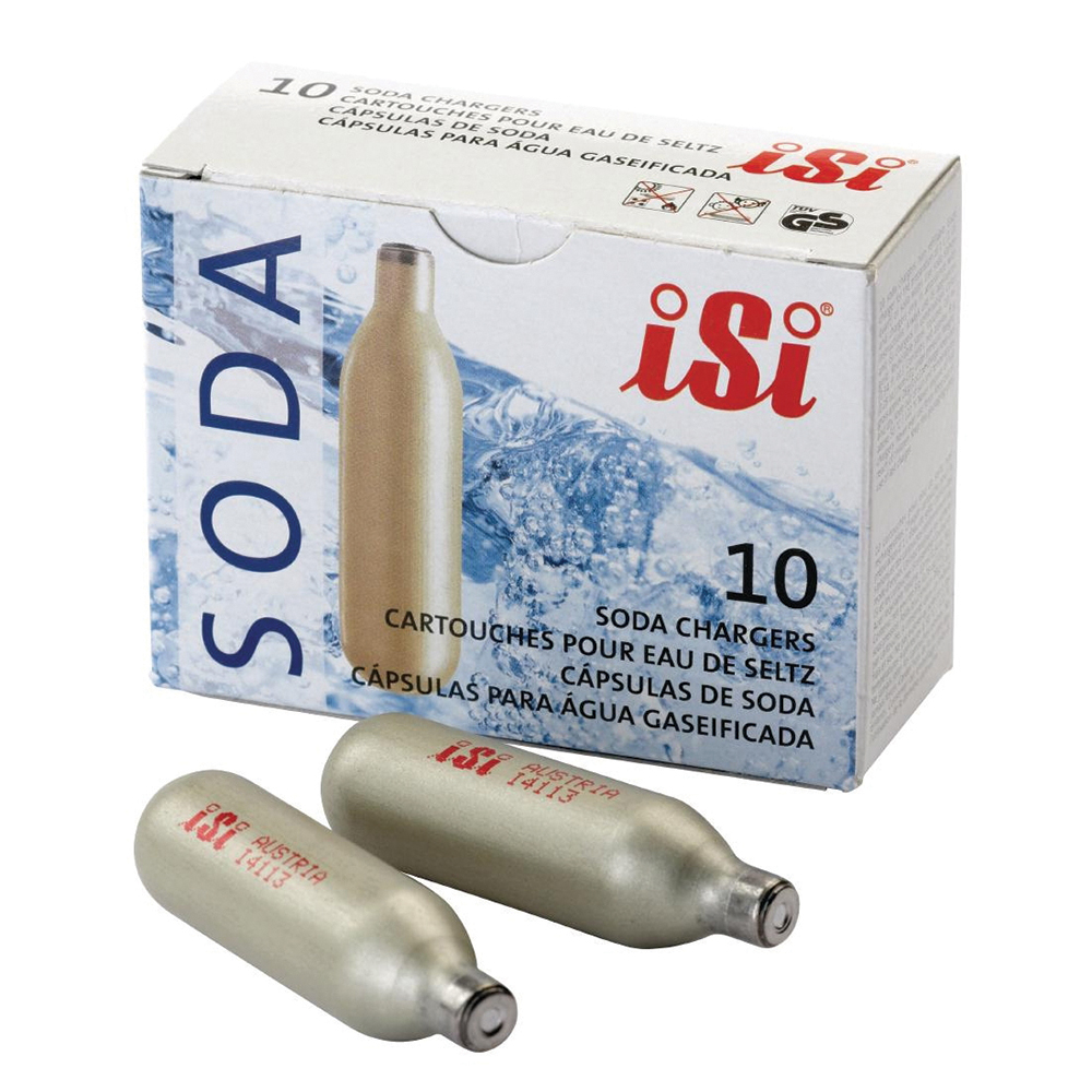 iSi Soda Charger - 10 pcs, 8.4g CO2 for Effortless Carbonation